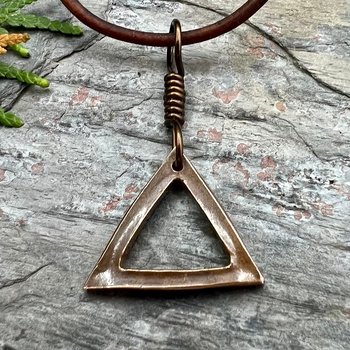 Fire Element, Copper Charm, Elemental Signs, Pagan Witch Gift, Astrological Signs, Aries, Leo, Sagittarius, Summer, Elemental Symbols, South