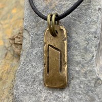Uruz Rune, Bronze Charm, Men's Rune Jewelry, Rune Jewelry, Uruz Nordic Rune, Elder Futhark, Viking Jewelry, Soul Harbor Jewelry, Runes