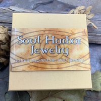 Shamrock Clover Charm, Bronze Wax Seal Charm, Connemara Marble, Irish Celtic, Trinity, Eco Recycled Metal, Leather & Vegan Cords, Handmade