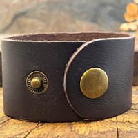 Tree of Life, Copper & Leather Cuff Bracelet, Unisex Jewelry, Hand Carved, Brown Leather Adjustable Cuff, Size 6.75-8, Earthy Rustic Jewelry