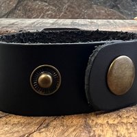 Tree of Life, Copper & Leather Cuff Bracelet, Unisex Jewelry, Hand Carved, Black Leather Adjustable Cuff, Size 6.75-8, Earthy Rustic Jewelry