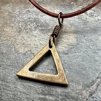 Fire Element, Bronze Elemental Signs, Pagan Witch Gift, Astrological Signs, Aries, Leo, Sagittarius, Summer, Elemental Symbols, Anniversary
