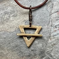 Earth Element, Bronze Elemental Signs, Pagan Gift, Astrological Signs, Taurus, Virgo, Capricorn, Winter, Elemental Symbols, Anniversary Gift