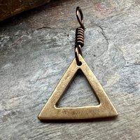 Fire Element, Bronze Elemental Signs, Pagan Witch Gift, Astrological Signs, Aries, Leo, Sagittarius, Summer, Elemental Symbols, Anniversary