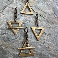 Fire Element, Bronze Elemental Signs, Pagan Witch Gift, Astrological Signs, Aries, Leo, Sagittarius, Summer, Elemental Symbols, Anniversary