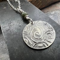 Celtic Cross, Sterling Silver Charm, Connemara Marble, Irish Celtic, Leather & Vegan Cords, Stainless Steel Chain, Silver Cross Necklace