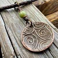 Celtic Love Knot, Copper Heart Trinity Knot Charm, Connemara Marble, Wax Seal Charm, Irish Celtic Jewelry, Soul Mate, Infinity, Eternity