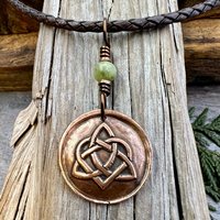 Celtic Love Knot, Copper Heart Trinity Knot Charm, Connemara Marble, Wax Seal Charm, Irish Celtic Jewelry, Soul Mate, Infinity, Eternity