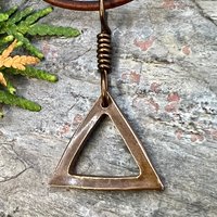 Fire Element, Copper Charm, Elemental Signs, Pagan Witch Gift, Astrological Signs, Aries, Leo, Sagittarius, Summer, Elemental Symbols, South