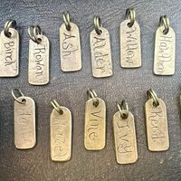 Celtic Tree Astrology, Bronze Ogham, Birth Charms, Horoscope, Hand Carved, Irish Sacred Trees, Celtic Witch, Pagan Gifts, Druid, Tree Lovers