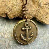 Anchor Bronze Charm, Door County WI, Nautical Sailing, Protection Guidance Talisman, Lake Michigan, Journey, Maritime Jewelry, Eco Friendly