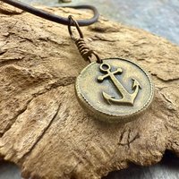 Anchor Bronze Charm, Door County WI, Nautical Sailing, Protection Guidance Talisman, Lake Michigan, Journey, Maritime Jewelry, Eco Friendly