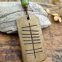 Love Ogham Bronze Charm, Grá Irish Love, Irish Gaelic, 8th Wedding Anniversary, Irish Celtic Jewelry, Celtic Witch, Pagan Love, Hand Carved