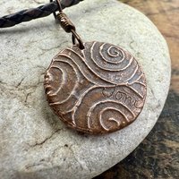 Compass Rose, Copper Pendant, Sailing Gifts, Nautical Jewelry, Men's Jewelry, Sailor Necklace, 7th Anniversary, Protection Talisman