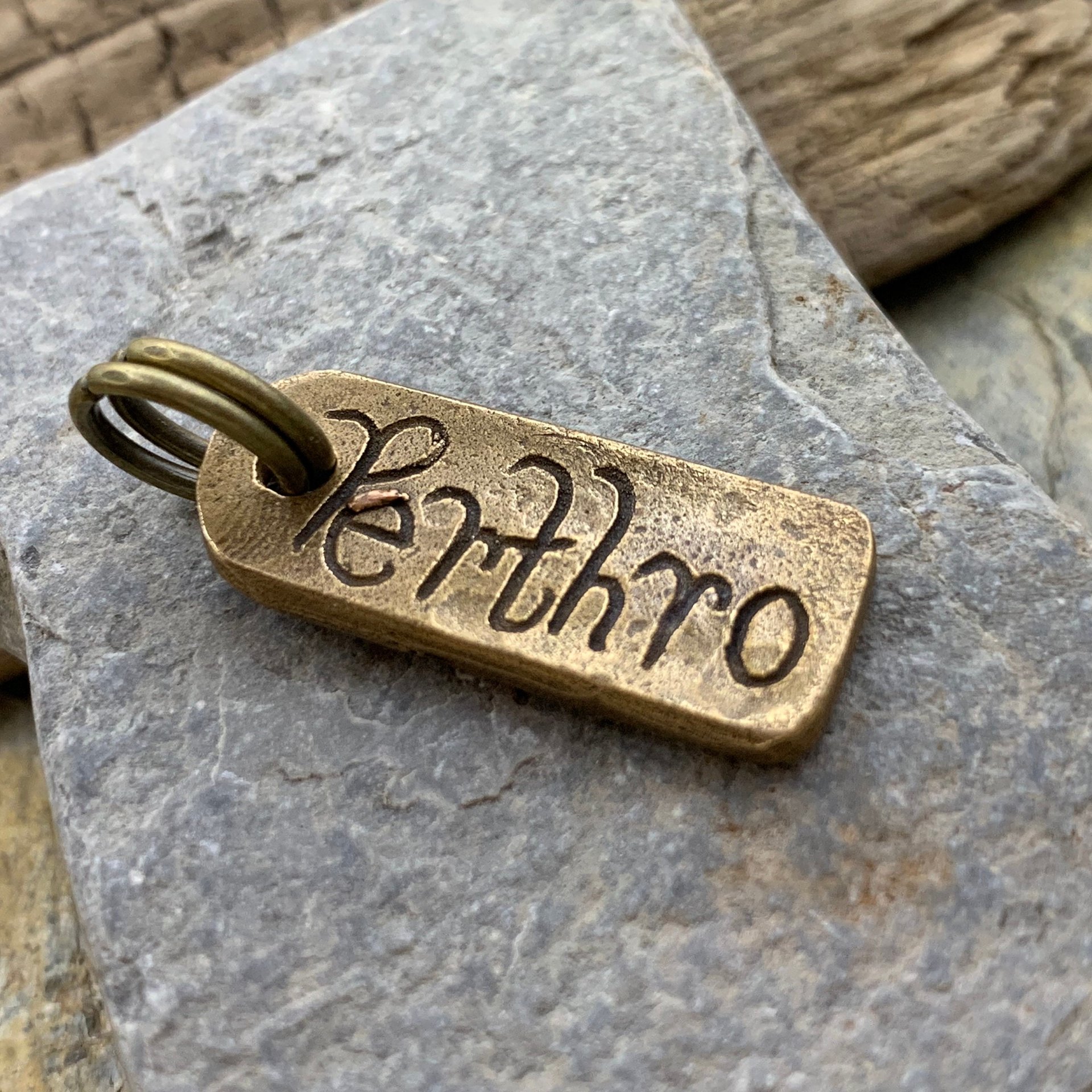 Perthro Rune, Nordic Runes, Bronze Rune Pendant, Viking Runes, Rune Charms, Rune Jewelry, Nordic Jewelry, Elder Futhark, Viking Jewelry