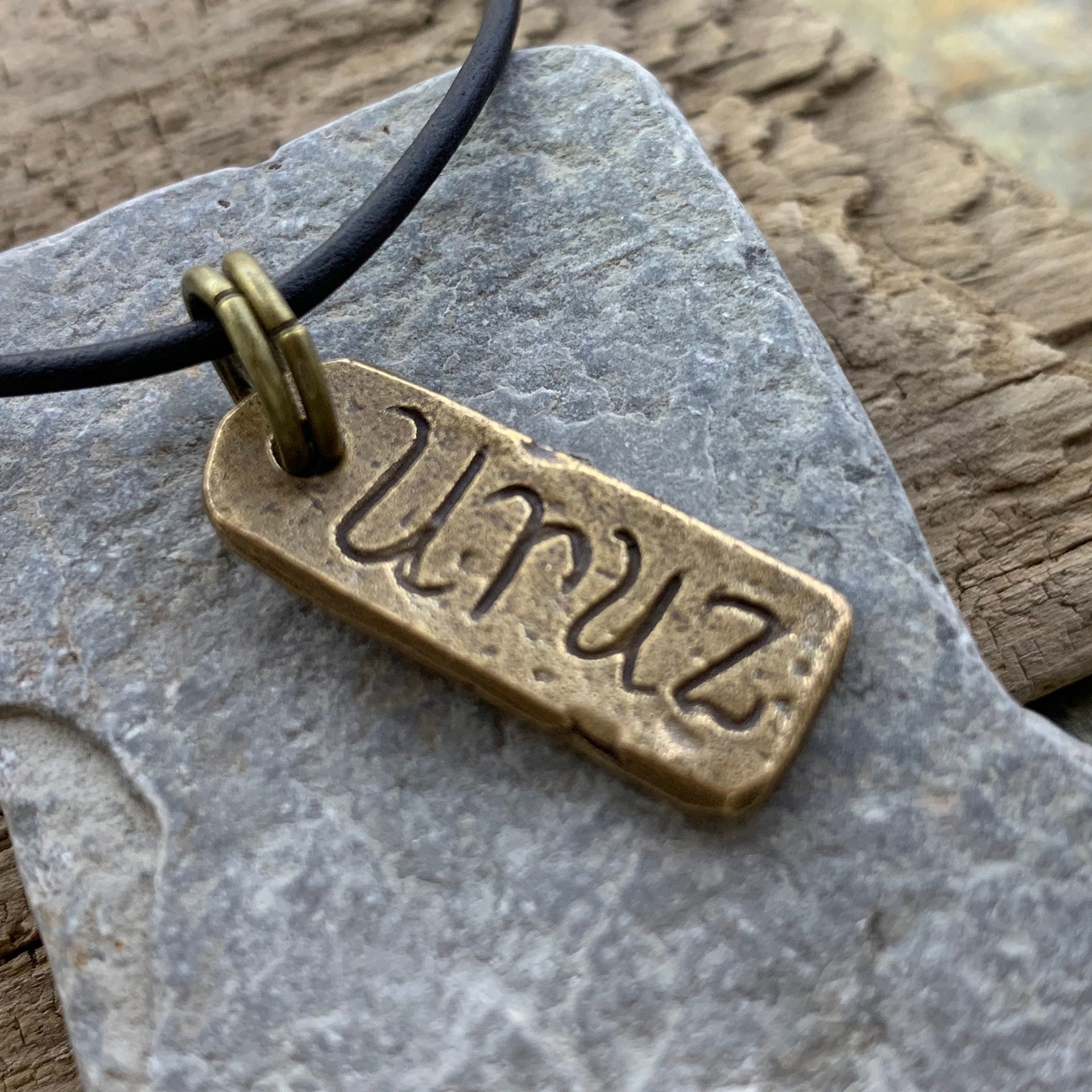 Uruz Rune, Bronze Charm, Men's Rune Jewelry, Rune Jewelry, Uruz Nordic Rune, Elder Futhark, Viking Jewelry, Soul Harbor Jewelry, Runes
