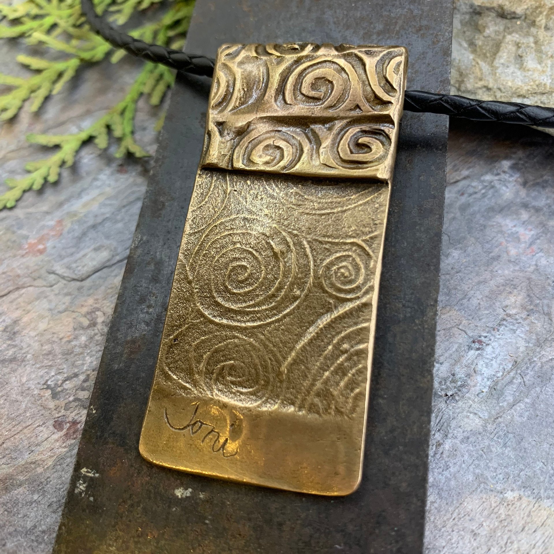 Celtic Tree of Life, Bronze Tree Sun Pendant, Irish Celtic Spirals, Hand Carved, Leather & Vegan Cords, Druid Pagan, Handmade Art Jewelry