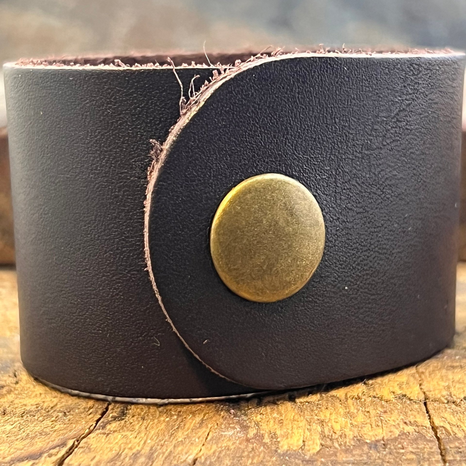 Tree of Life, Copper & Leather Cuff Bracelet, Unisex Jewelry, Hand Carved, Brown Leather Adjustable Cuff, Size 6.75-8, Earthy Rustic Jewelry