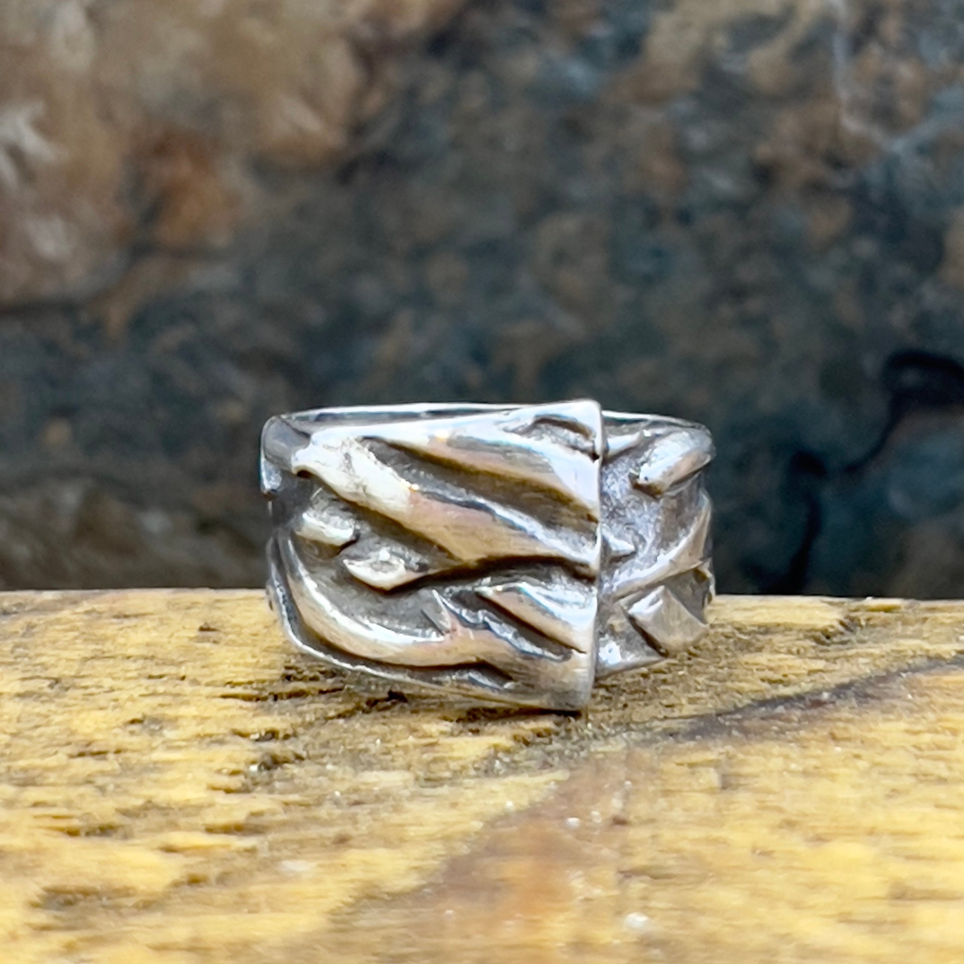 Silver Braid Ring, Sterling Silver 960, Wrap Ring, Braided Texture Ring, Wide Band Rings, Hand Crafted Art Jewelry, One of Kind Jewelry