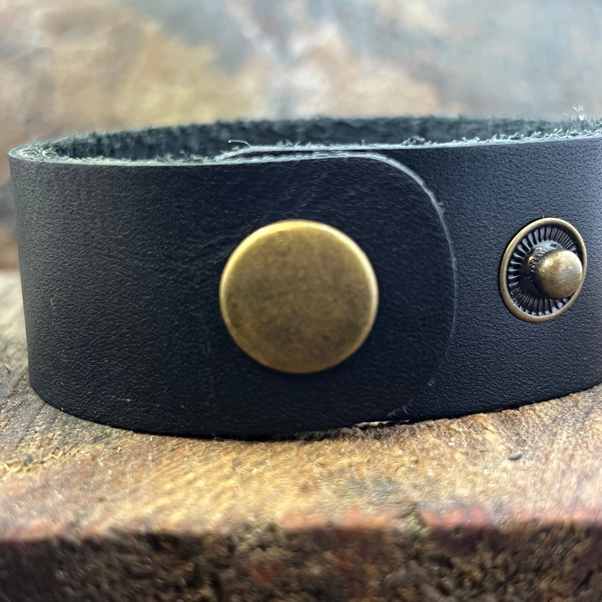 Celtic Knots, Bronze & Leather Cuff Bracelet, Irish Celtic, Unisex Jewelry, Black Leather Adjustable Cuff, Size 6.75-8, Earthy Rustic