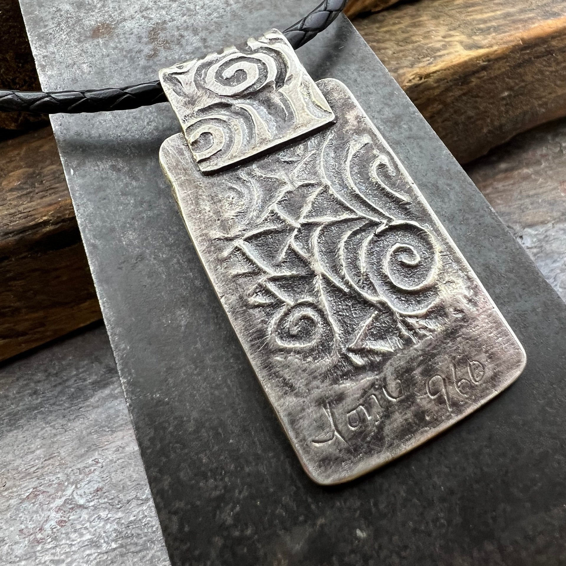 St. Brigid’s Cross, Sterling Silver Cross Necklace, Irish Celtic Jewelry, Pagan Celtic Witch, Celtic Spirals, Handmade Art Jewelry