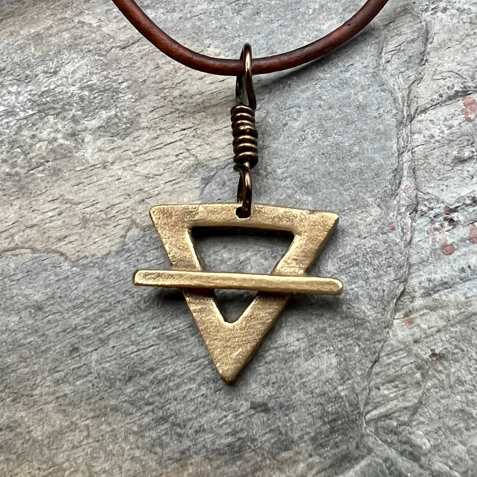 Earth Element, Bronze Elemental Signs, Pagan Gift, Astrological Signs, Taurus, Virgo, Capricorn, Winter, Elemental Symbols, Anniversary Gift
