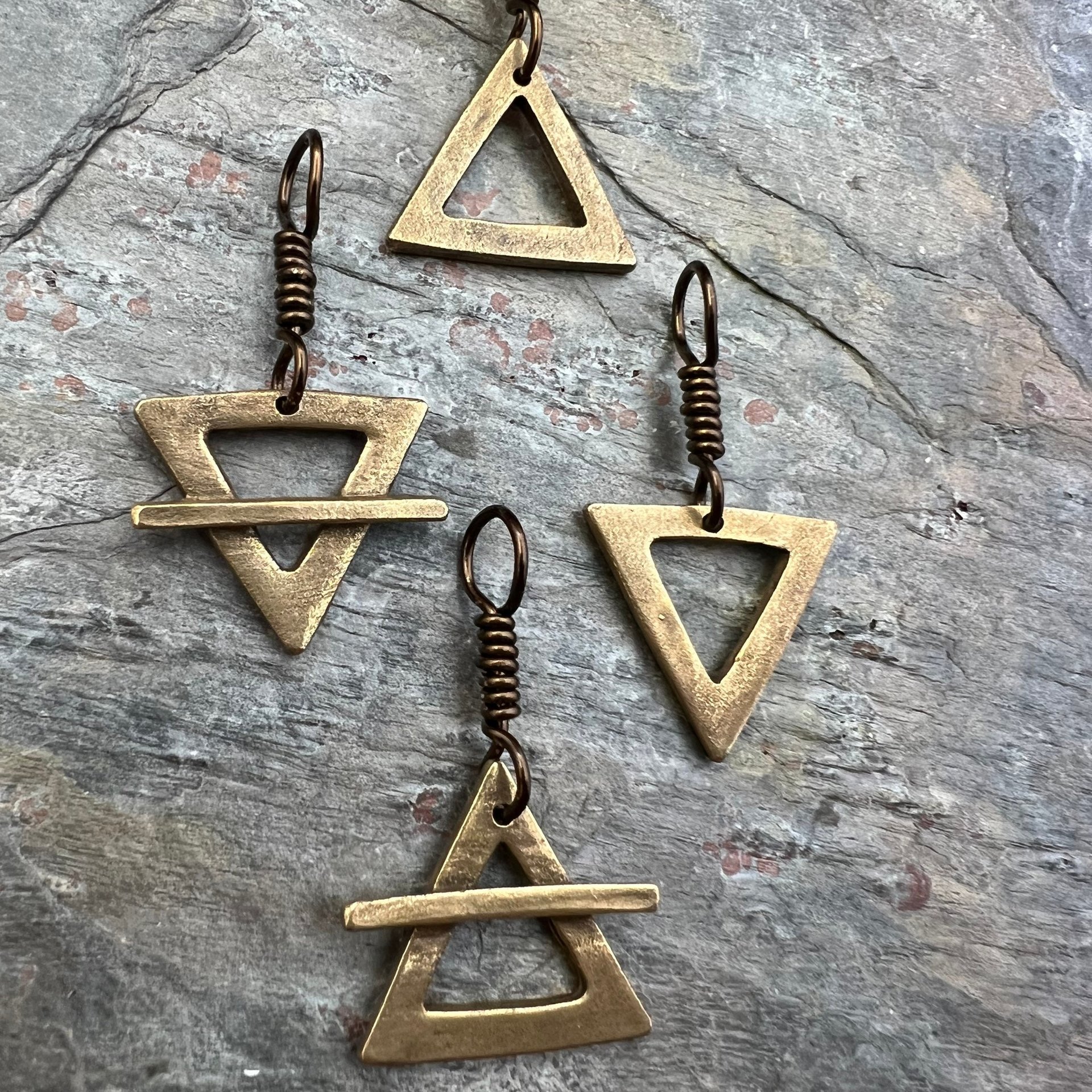 Fire Element, Bronze Elemental Signs, Pagan Witch Gift, Astrological Signs, Aries, Leo, Sagittarius, Summer, Elemental Symbols, Anniversary