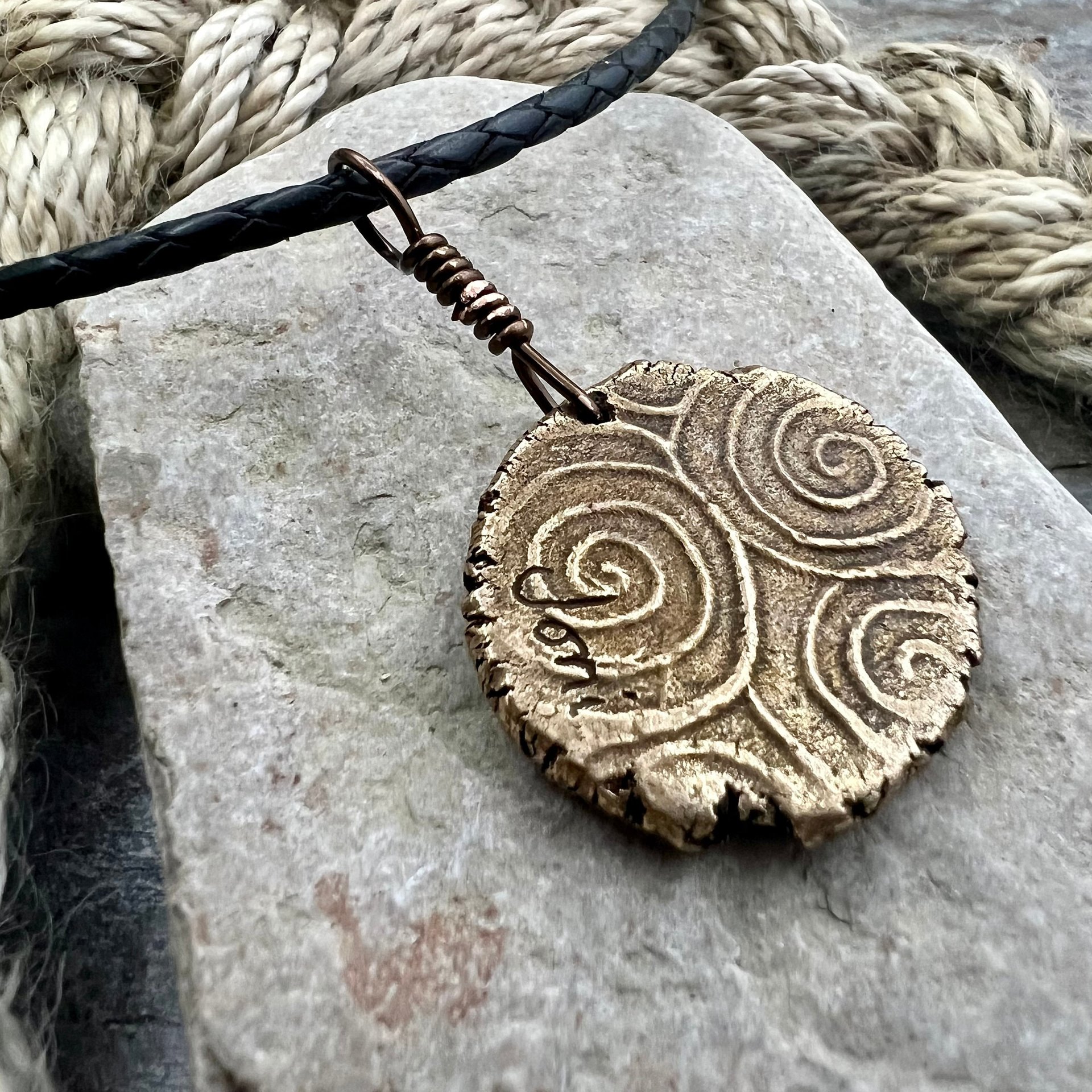 Compass Rose Charm, Bronze Compass Necklace, Nautical, Boats Sailing Sea, Protection Guidance Talisman, Men's Unisex Jewelry, Rustic Seaworn