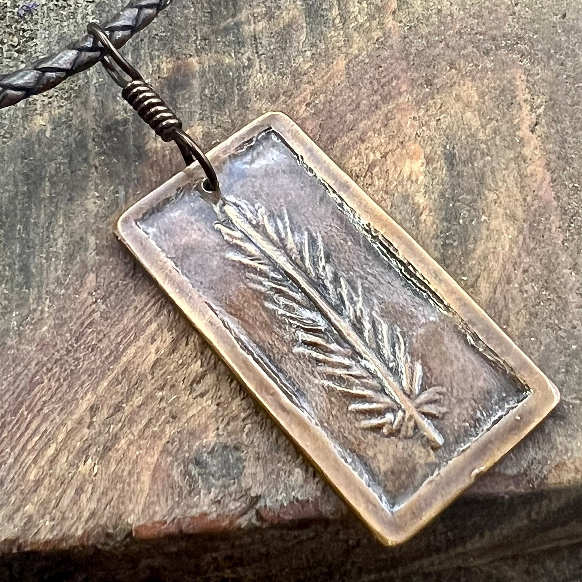 Feather Pendant, Copper Necklace, Single Feather, Irish Celtic Spirals, Men Women Jewelry, Earthy Rustic, Talisman, Fly Flight, Freedom