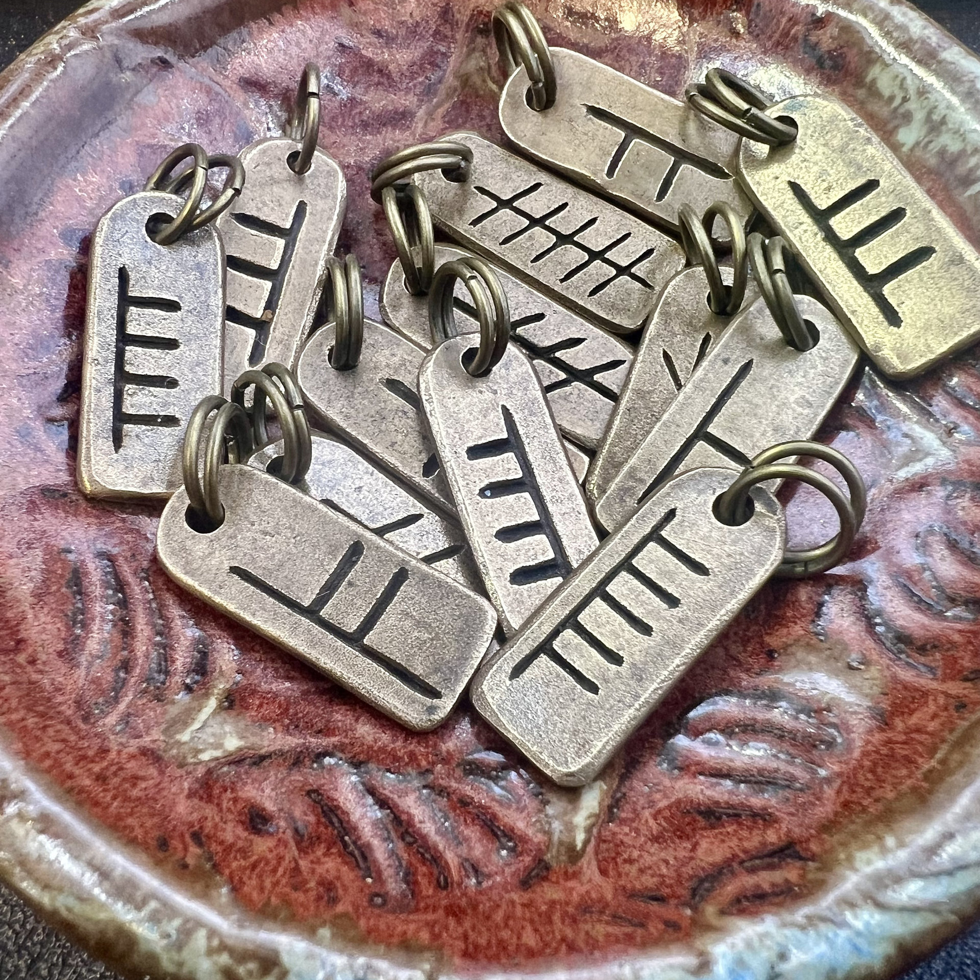 Celtic Tree Astrology, Bronze Ogham, Birth Charms, Horoscope, Hand Carved, Irish Sacred Trees, Celtic Witch, Pagan Gifts, Druid, Tree Lovers
