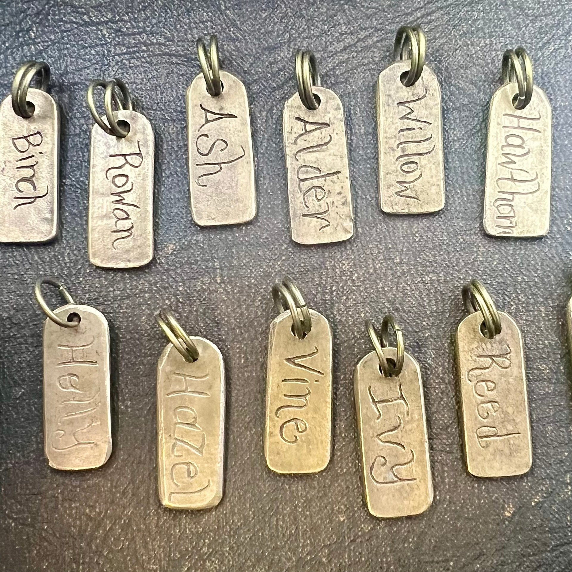 Celtic Tree Astrology, Bronze Ogham, Birth Charms, Horoscope, Hand Carved, Irish Sacred Trees, Celtic Witch, Pagan Gifts, Druid, Tree Lovers