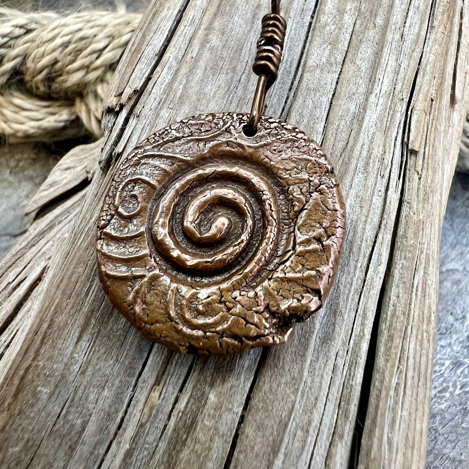 Compass Rose, Copper Pendant, Sailing Gifts, Nautical Jewelry, Men's Jewelry, Sailor Necklace, 7th Anniversary, Protection Talisman