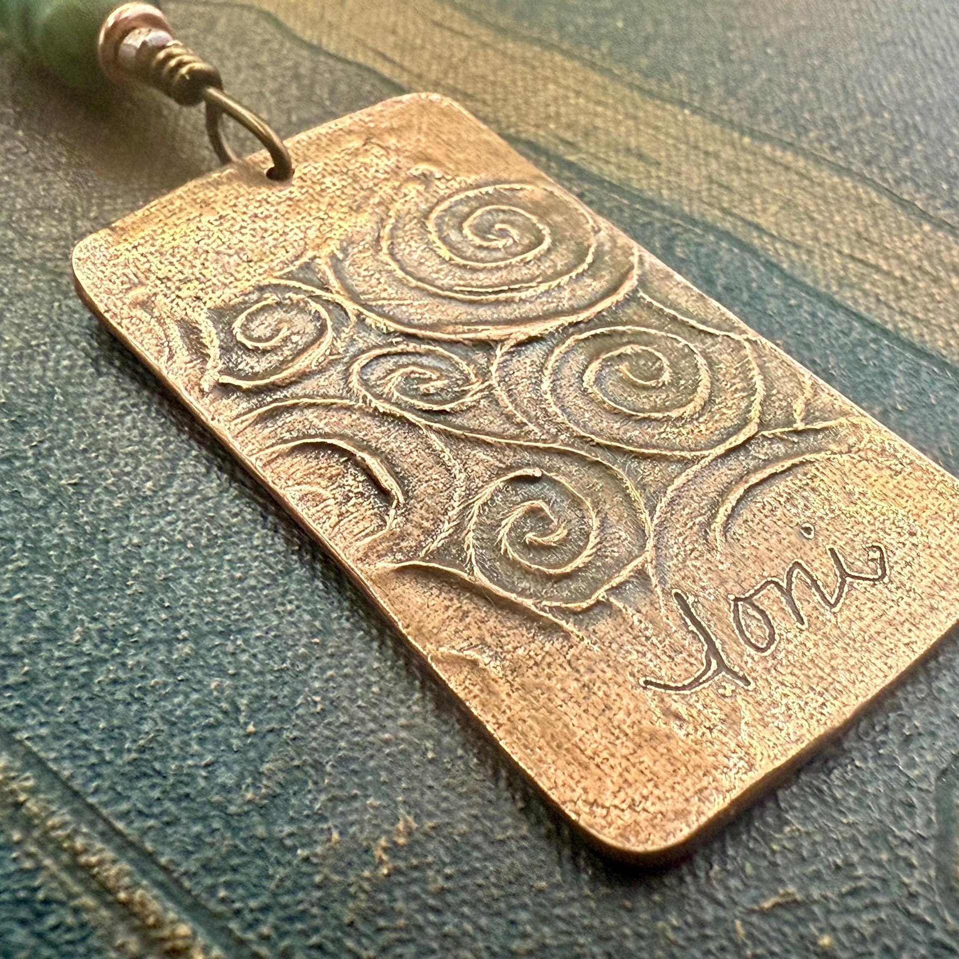 Saint Brigid's Cross, Copper & Connemara Marble Pendant, Irish Celtic Jewelry, Brigit Bridget, St Brigid of Kildare, Irish Cross, Imbolc