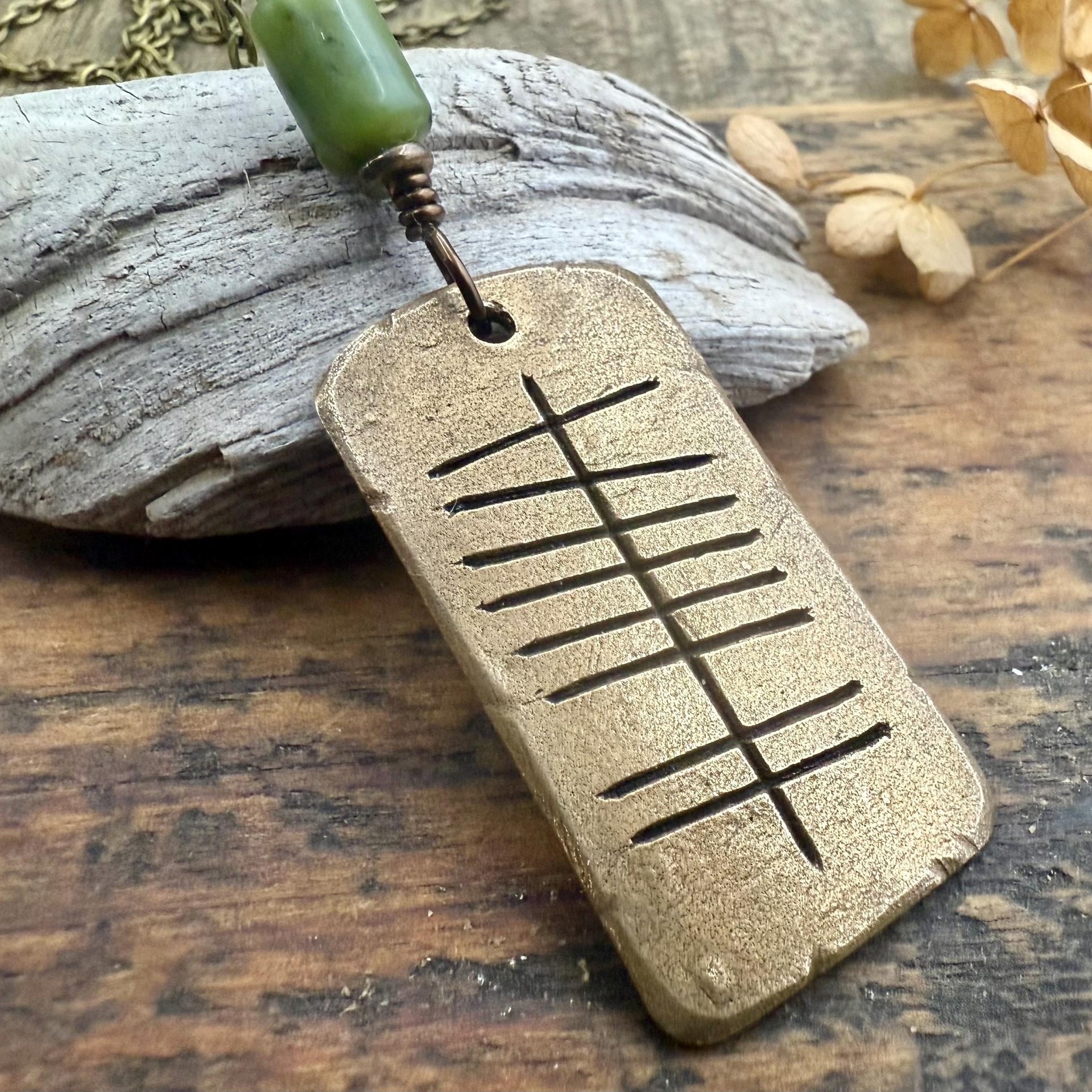 Love Ogham Bronze Charm, Grá Irish Love, Irish Gaelic, 8th Wedding Anniversary, Irish Celtic Jewelry, Celtic Witch, Pagan Love, Hand Carved