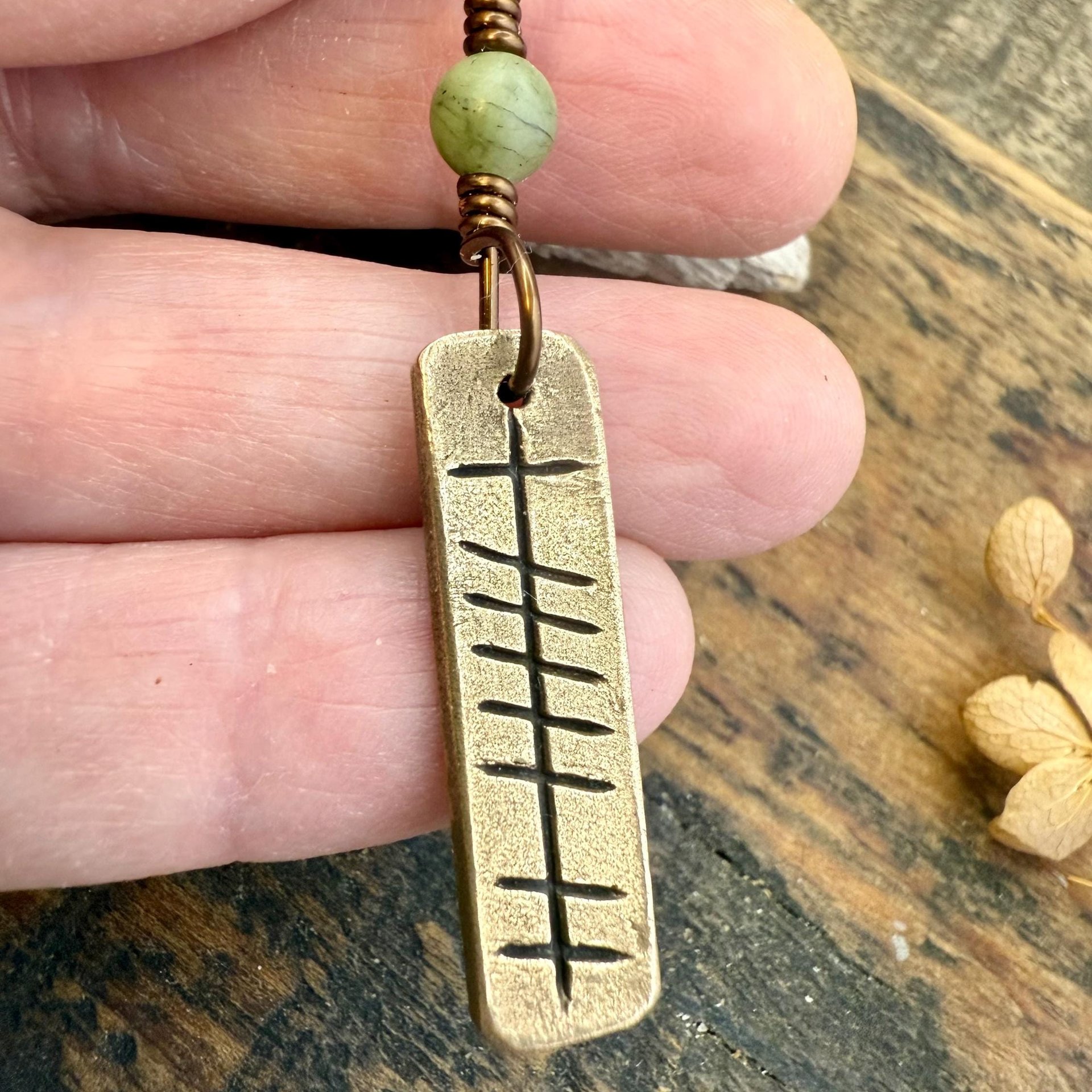 Love Ogham Bronze Charm, Grá Irish Love, Irish Gaelic, 8th Wedding Anniversary, Irish Celtic Jewelry, Celtic Witch, Pagan Love, Hand Carved