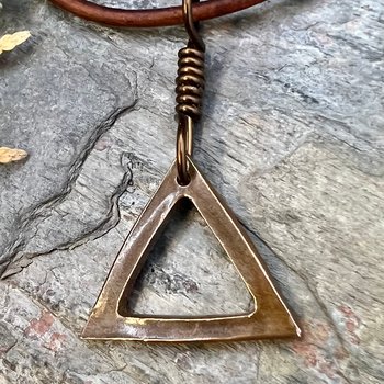 Fire Element, Copper Charm, Elemental Signs, Pagan Witch Gift, Astrological Signs, Aries, Leo, Sagittarius, Summer, Elemental Symbols, South