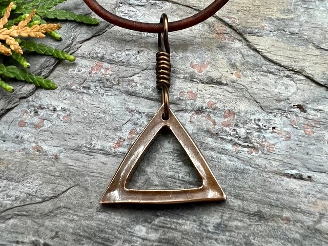 Fire Element, Copper Charm, Elemental Signs, Pagan Witch Gift, Astrological Signs, Aries, Leo, Sagittarius, Summer, Elemental Symbols, South