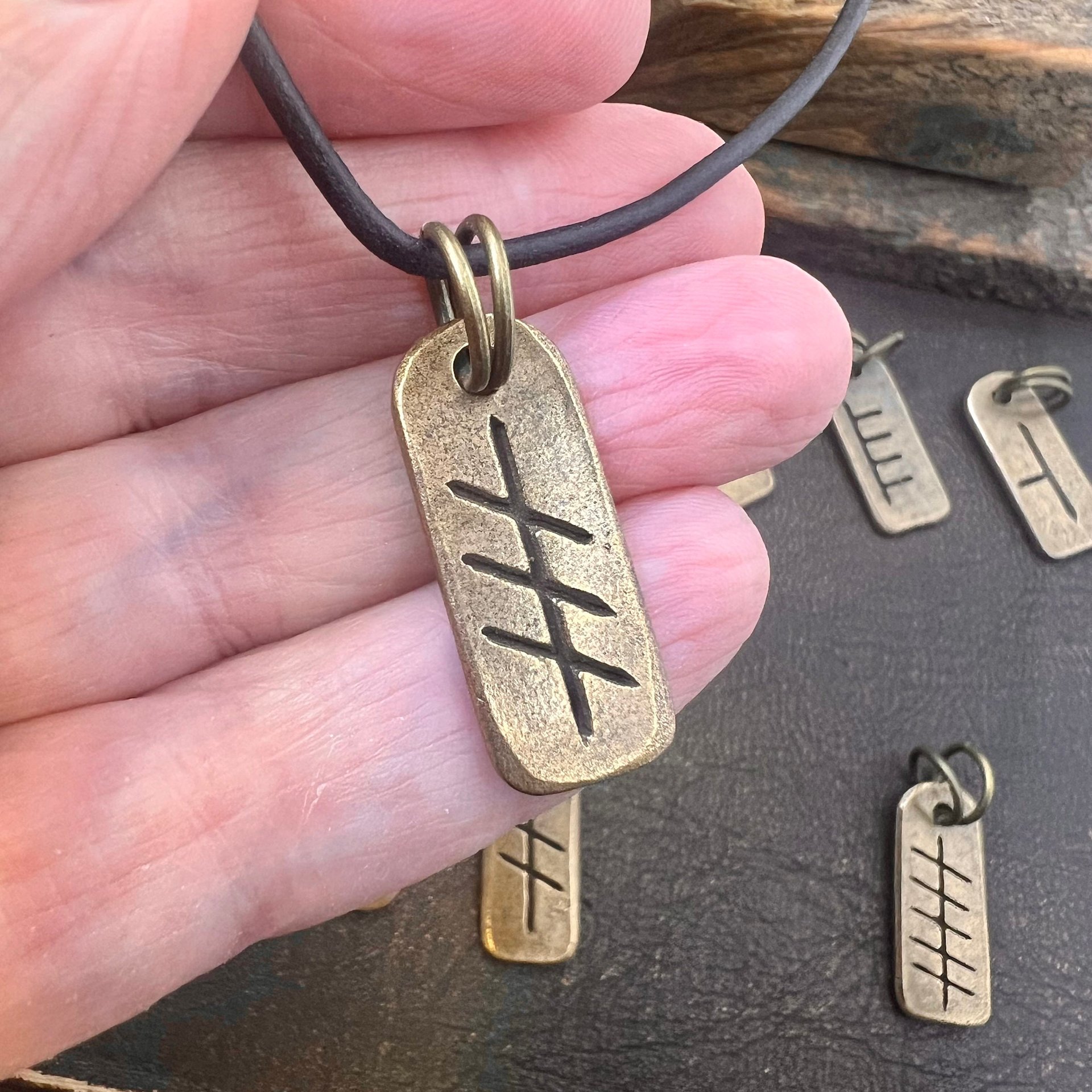 Celtic Tree Astrology, Bronze Ogham, Birth Charms, Horoscope, Hand Carved, Irish Sacred Trees, Celtic Witch, Pagan Gifts, Druid, Tree Lovers